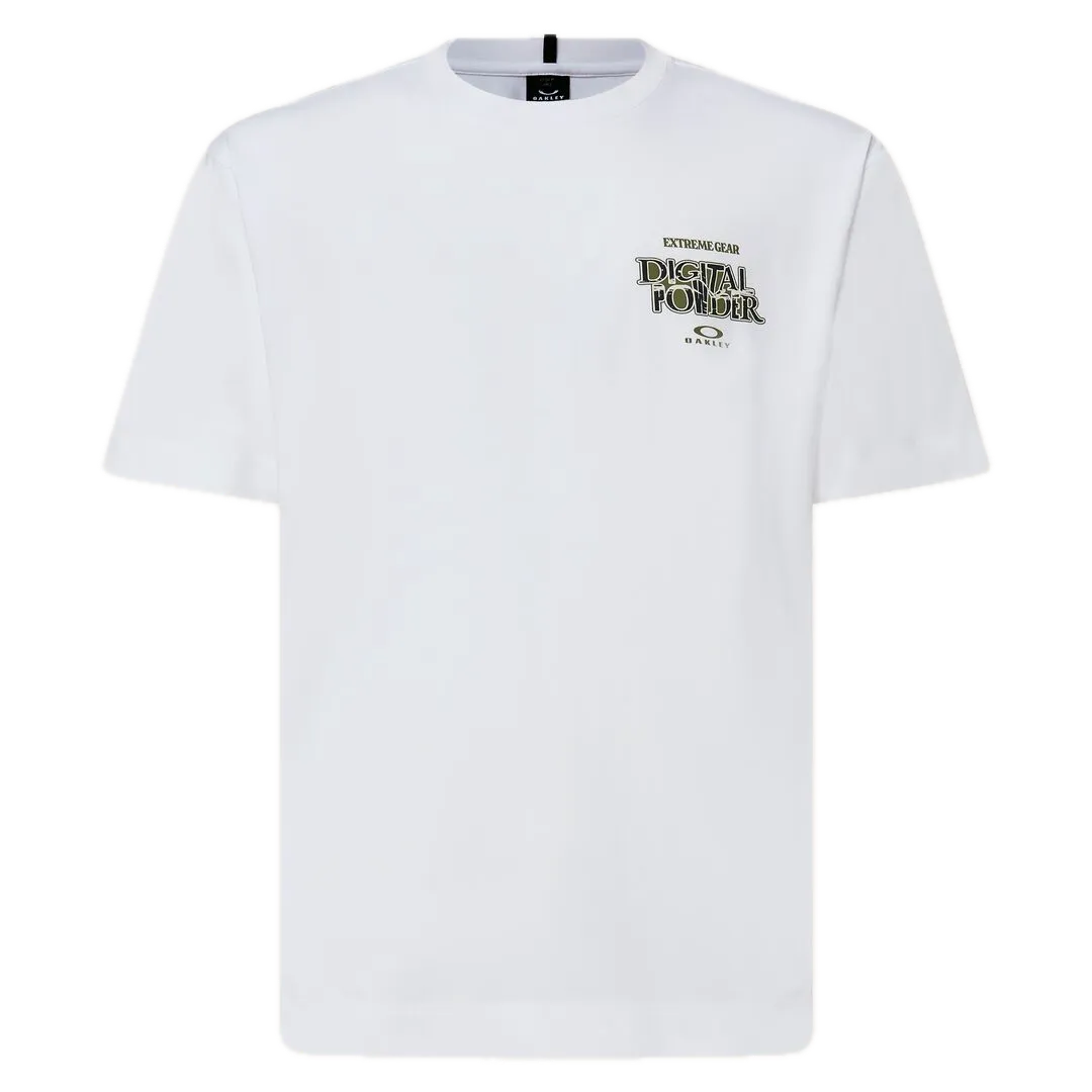 חולצת טריקו קצרה אוקלי לבן – OAKLEY FUTURESCAPE POWDER TEE