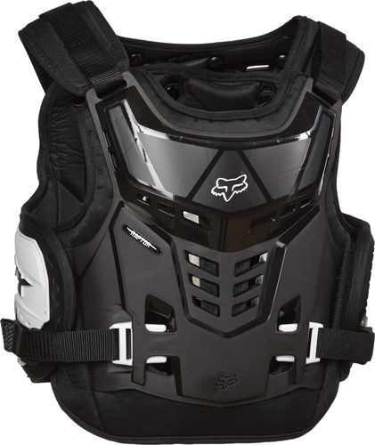מגן חזה וגב צביצב לילדים פוקס שחור/לבן FOX YTH RAPTOR
