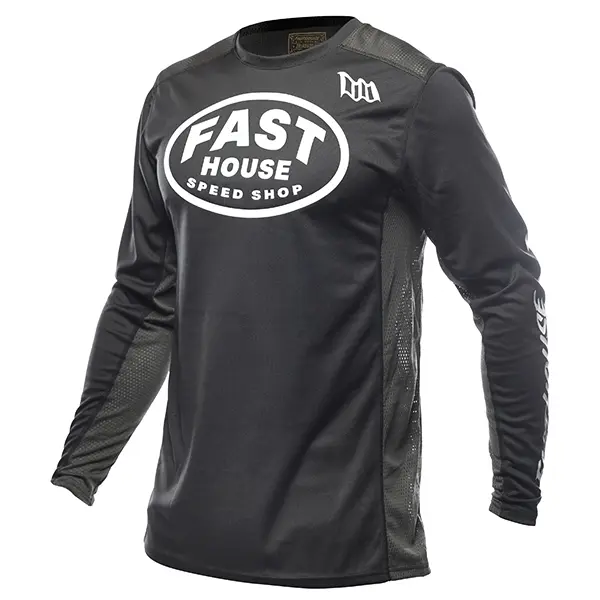 חולצת רכיבה פסטהאוס שחור/אפור – Grindhouse AirCooled Ramble LS Jersey Black/Gray