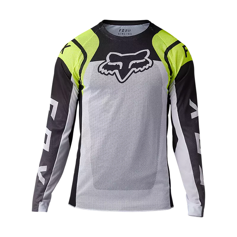 חולצת רכיבה פוקס לבן FOX RACING AIRLINE SENSORY