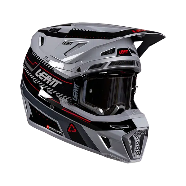קיט קסדה ומשקף ליט אפור – LEATT MOTO 8.5 GREY V26
