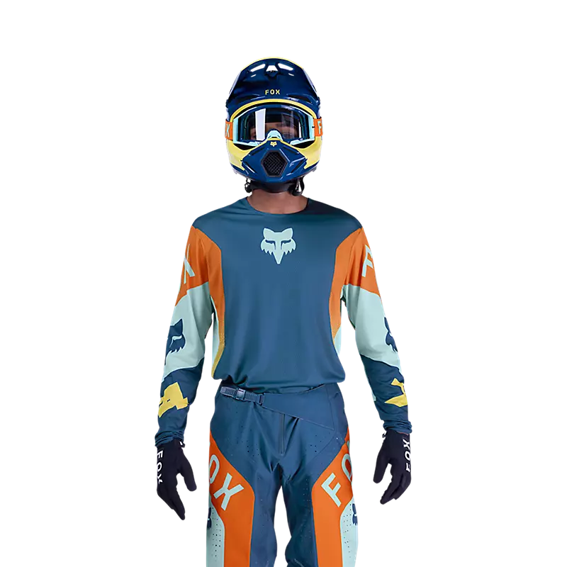 חליפת רכיבה פוקס כחול כתום – FOX Racing 360 Tine