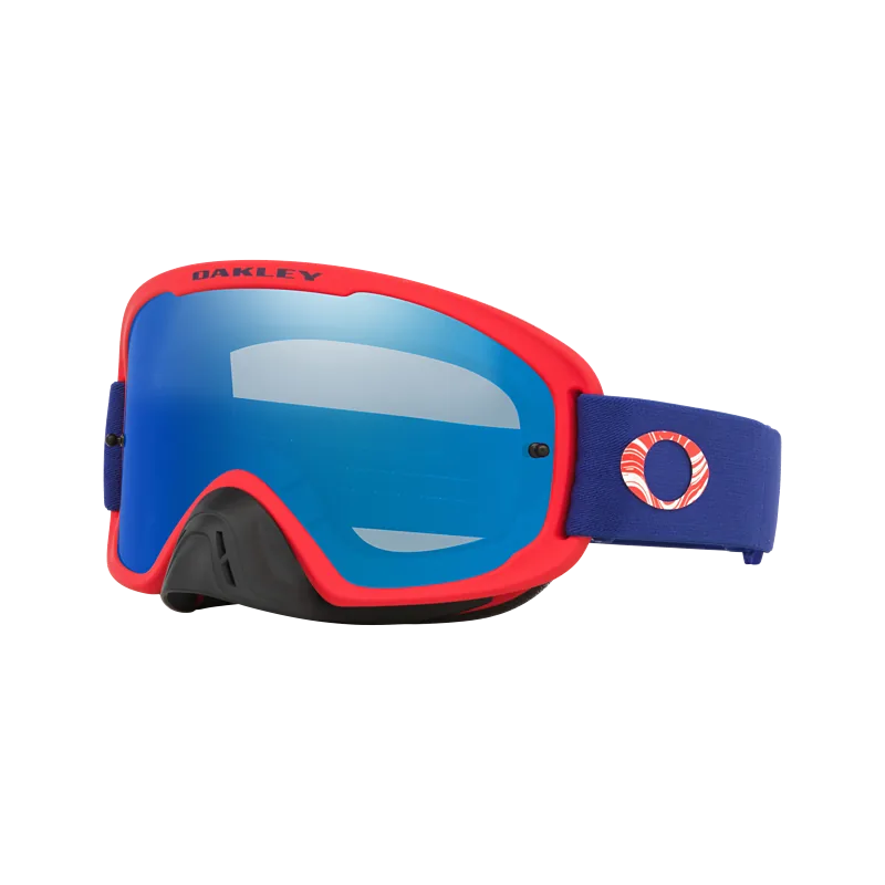 משקף אבק אוקלי אדום/כחול – Oakley O Frame 2.0 PRO MX Team