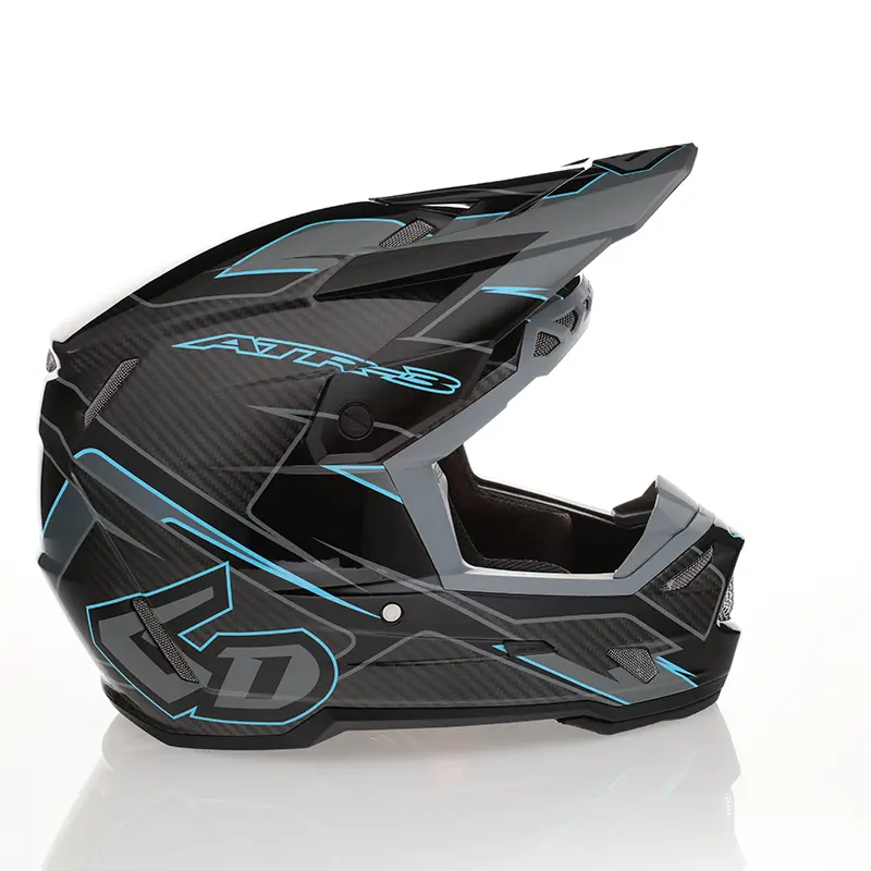 קסדת שטח 6D קרבון שחור מבריק רפלקס – 6D ATR-3 Reflex Gloss Black