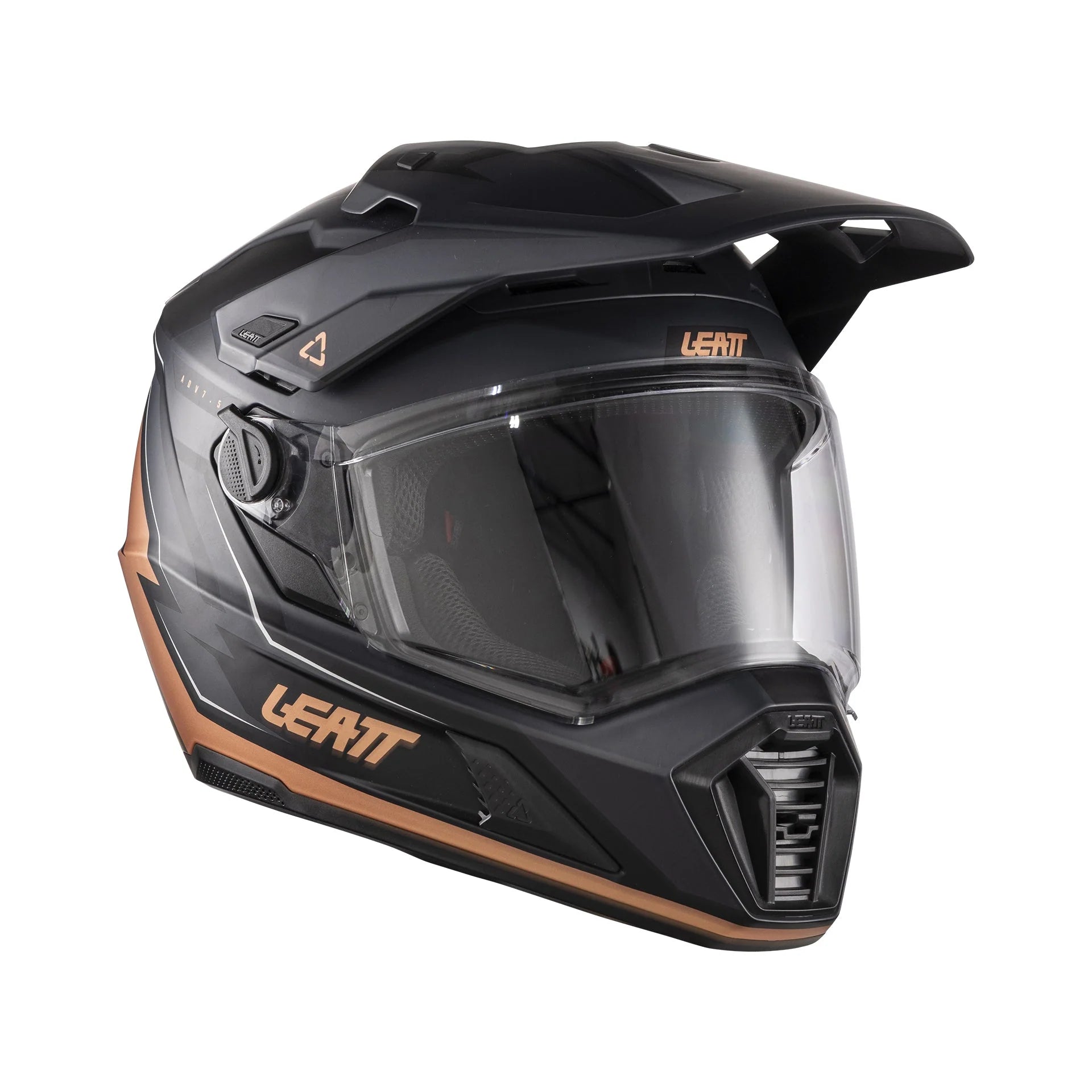 קסדה אדוונצ'ר ליט 7.5 שחור/חום כולל משקף אבק LEATT ADV 7.5 V26 Bronze