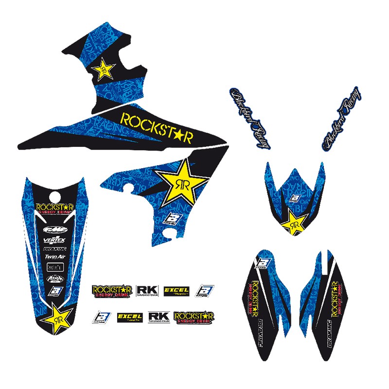 קיט מדבקות YF250F 19-22 YZ450 18-22 ROCKSTAR