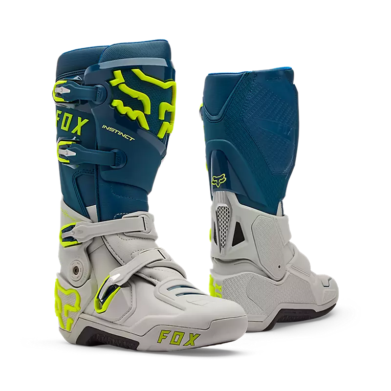 מגפי רכיבה פוקס אפור/כחול – FOX Instinct Boot