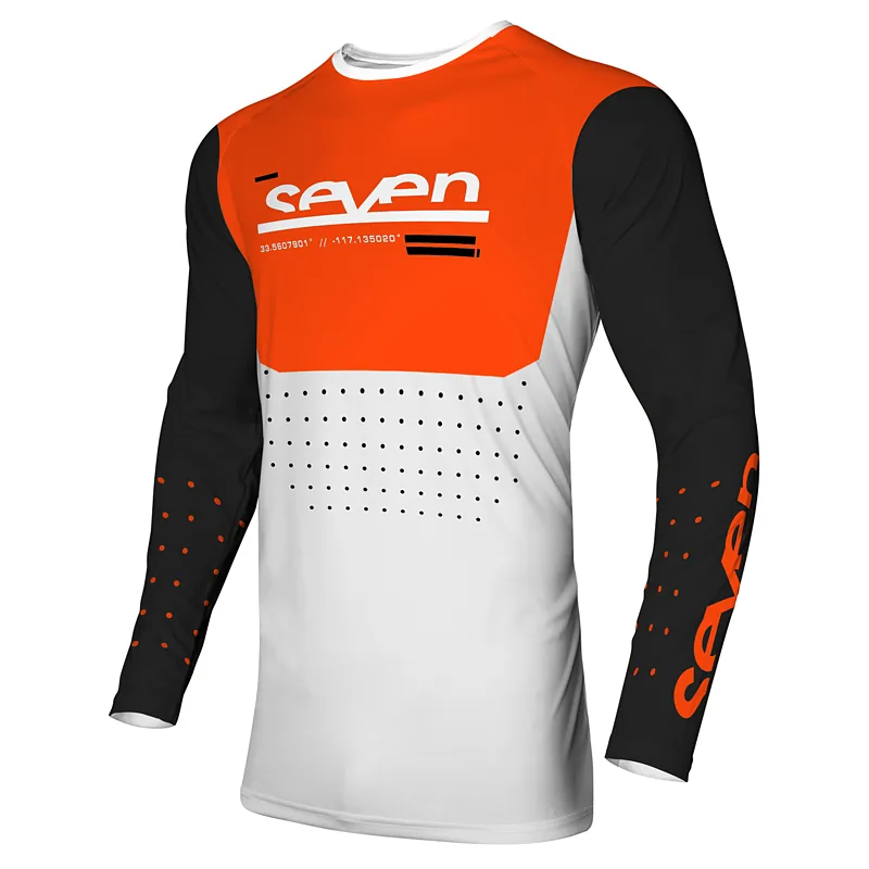 שם מוצר חולצת רכיבה ילדים סבן לבן/כתום – SEVEN MX Youth Aperture Jersey