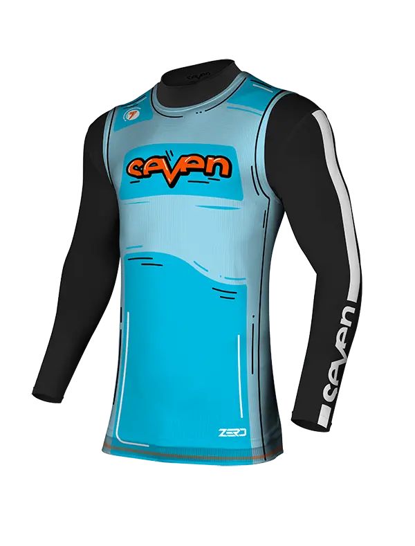 גופיית רכיבה סבן תכלת ZERO HIJACK OVER JERSEY CYAN