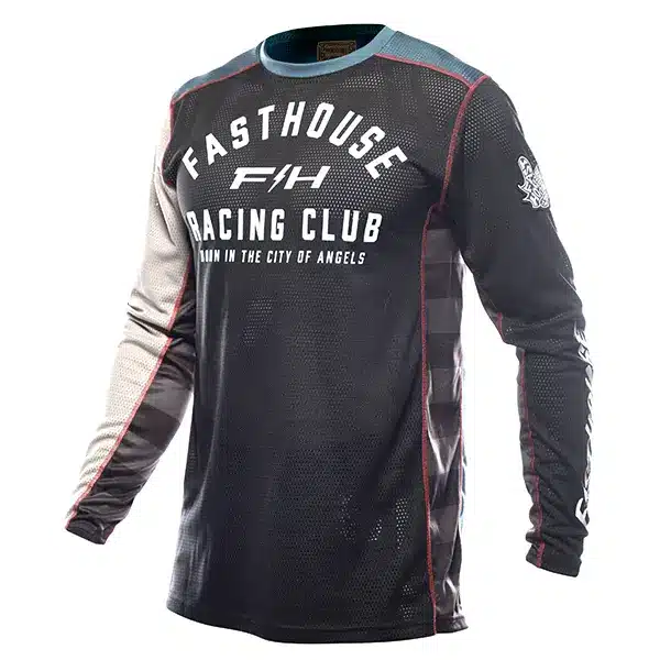 חולצת רכיבה פסטהאוס שחור/טורקיז – Grindhouse AirCooled Club LS Jersey Black/Teal