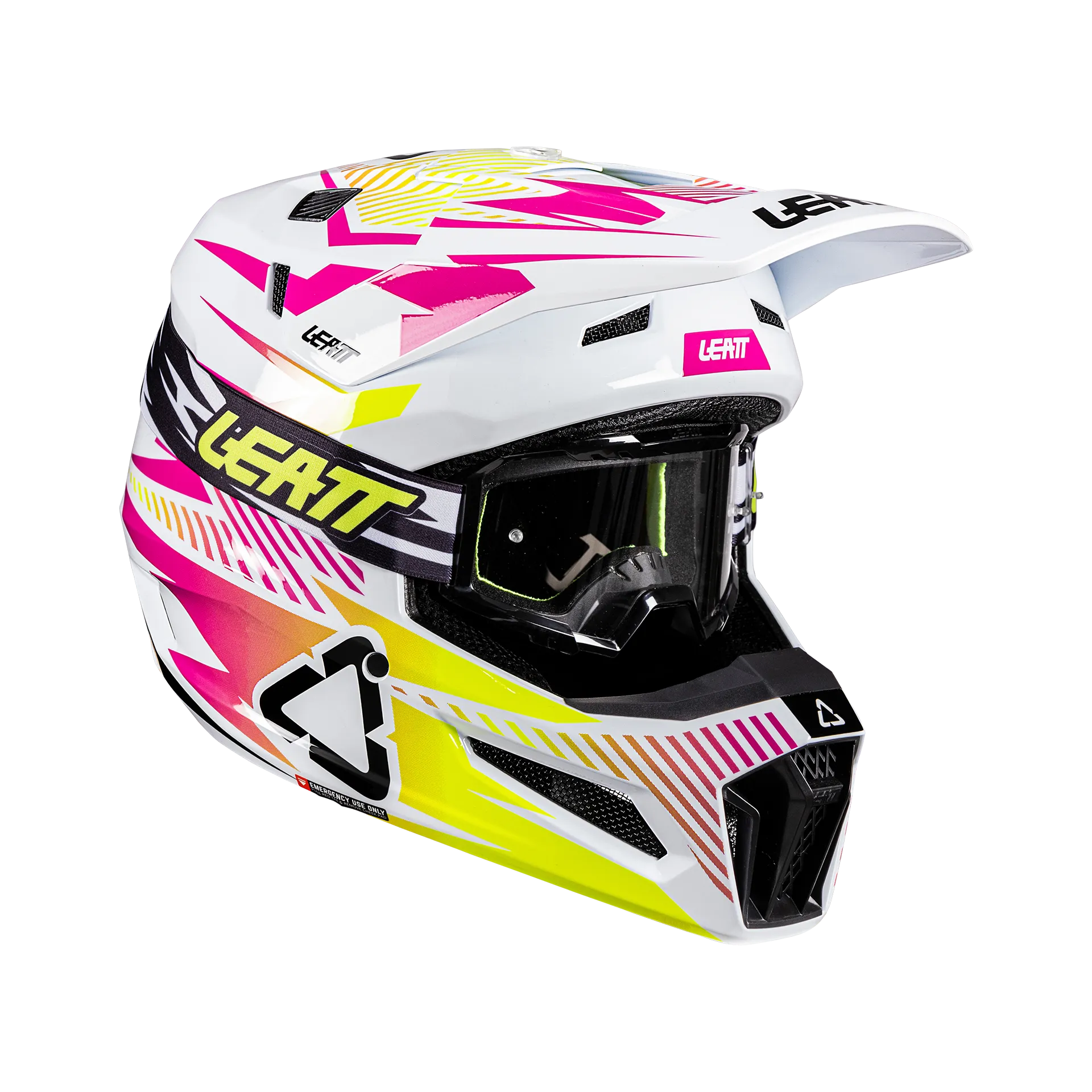 קסדת שטח ליט כולל משקף ורוד – LEATT MOTO 3.5 V26 Storm Pink