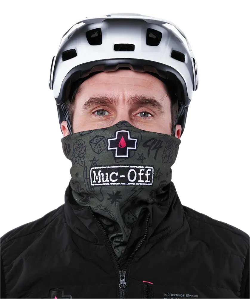 כיסוי פנים ירוק MUC-OFF LIGHTWEIGHT NECK GAITER