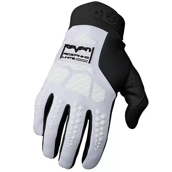 כפפות סבן לבן / שחור Seven Rival Ascent White