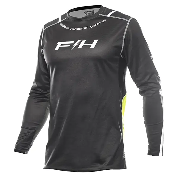 חולצת רכיבה פסטהאוס שחור ניאון – Fasthouse Elrod Nitro LS Jersey