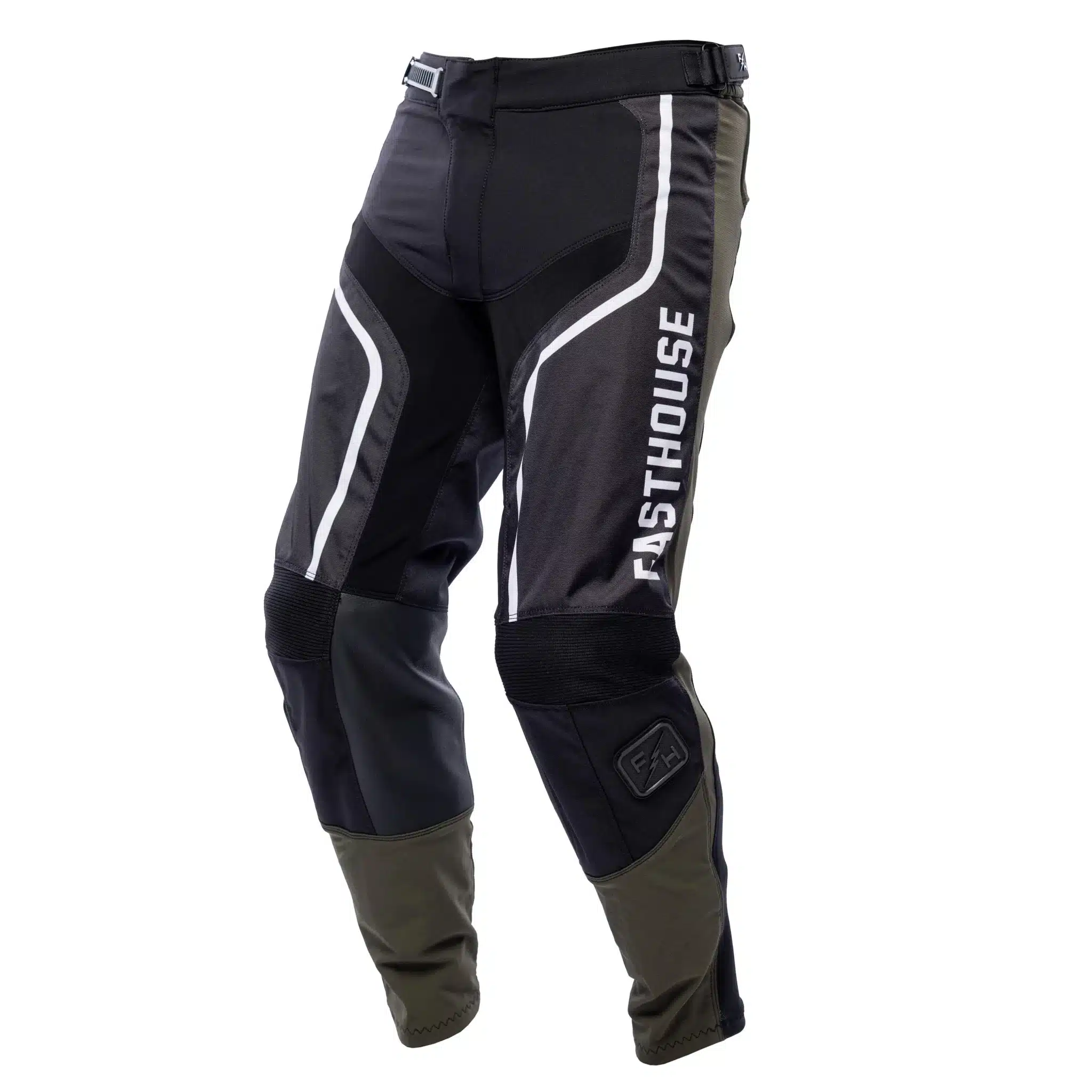 מכנס רכיבה פסטהאוס שחור/לבן – FASTHOUSE GRINDHOUSE HUDSON PANT