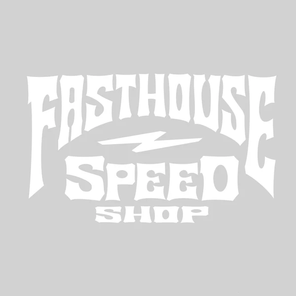 מדבקה פסטהאוס לבן – Fasthouse Record Die Cut Sticker White