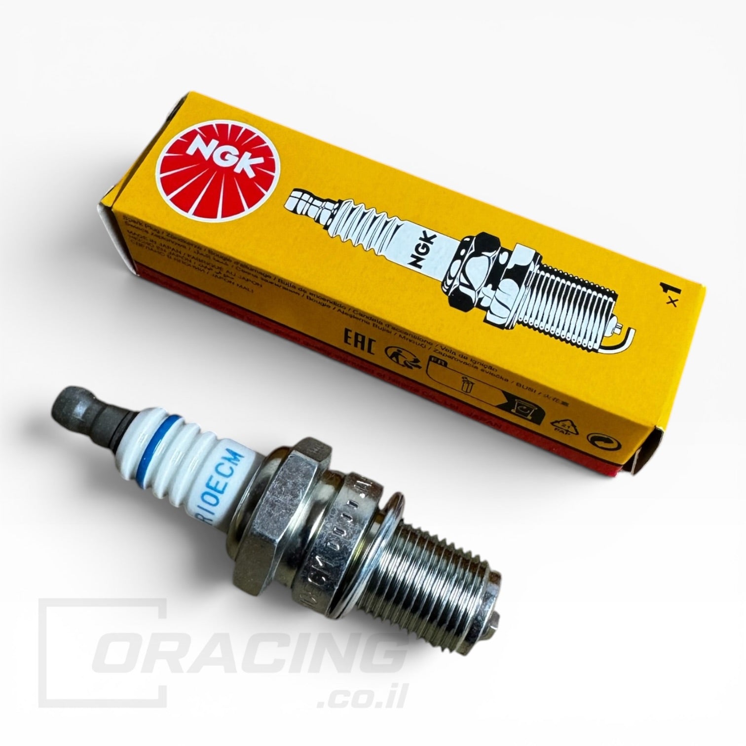 מצת NGK BR10ECM עם קופסה צהובה