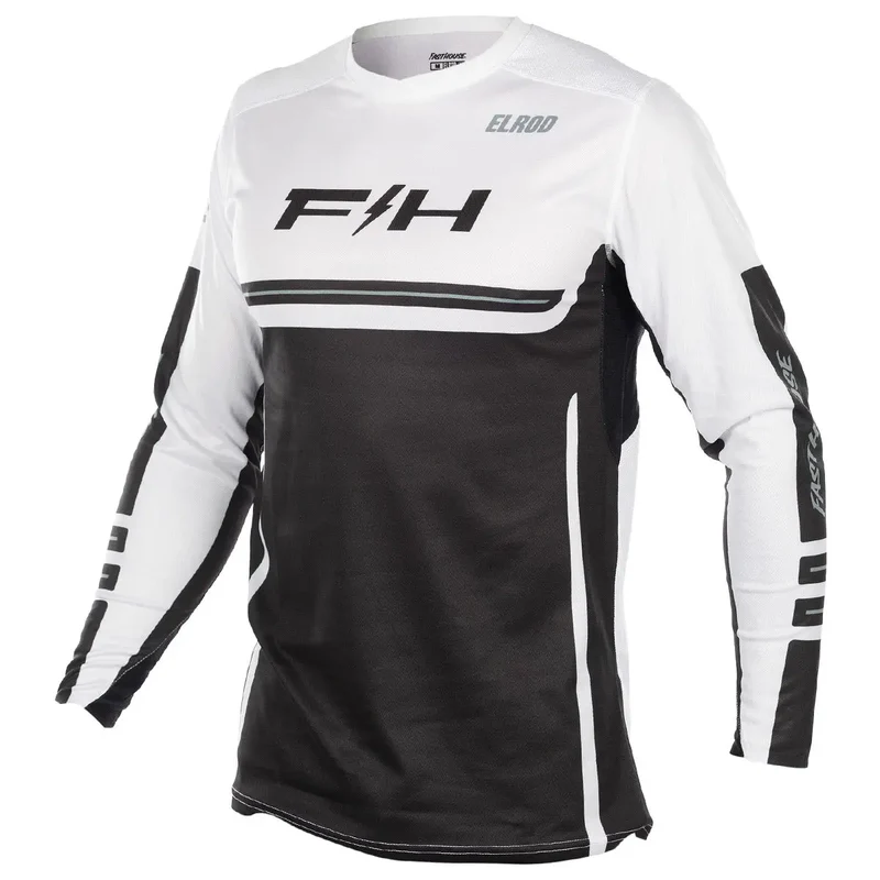חולצת רכיבה פסטהאוס לבן שחור – Fasthouse Elrod React Jersey