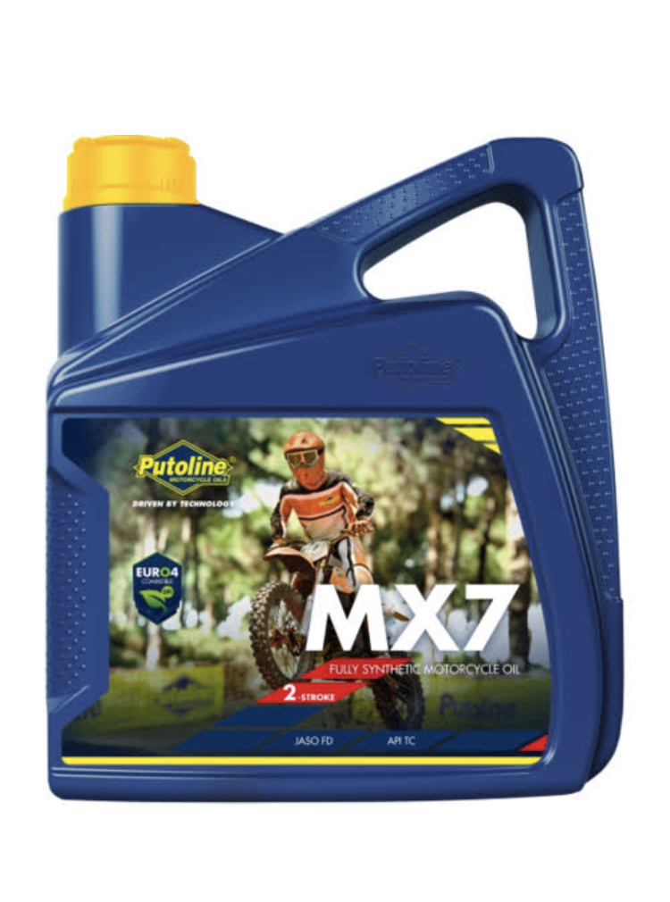 שמן סינטטי מלא MX7 2T ארבעה ליטרים PUTOLINE