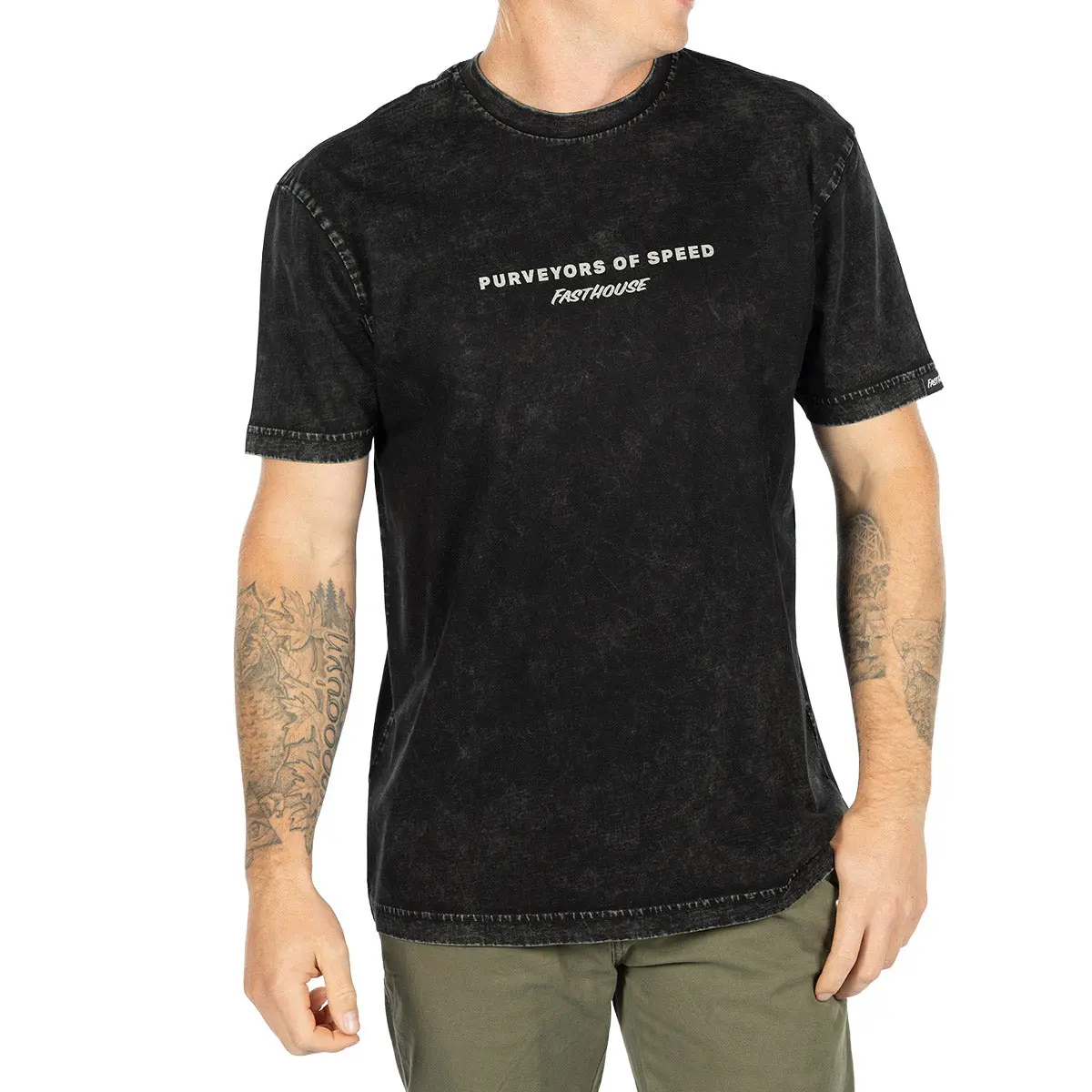 חולצת טי קצרה פסטהאוס שחור – Fasthouse Render SS Tee