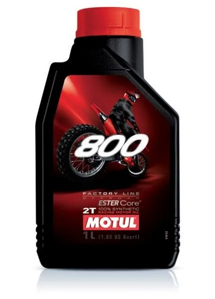 שמן סינטטי מלא מוטול v800 MOTUL 2T ליטר אחד