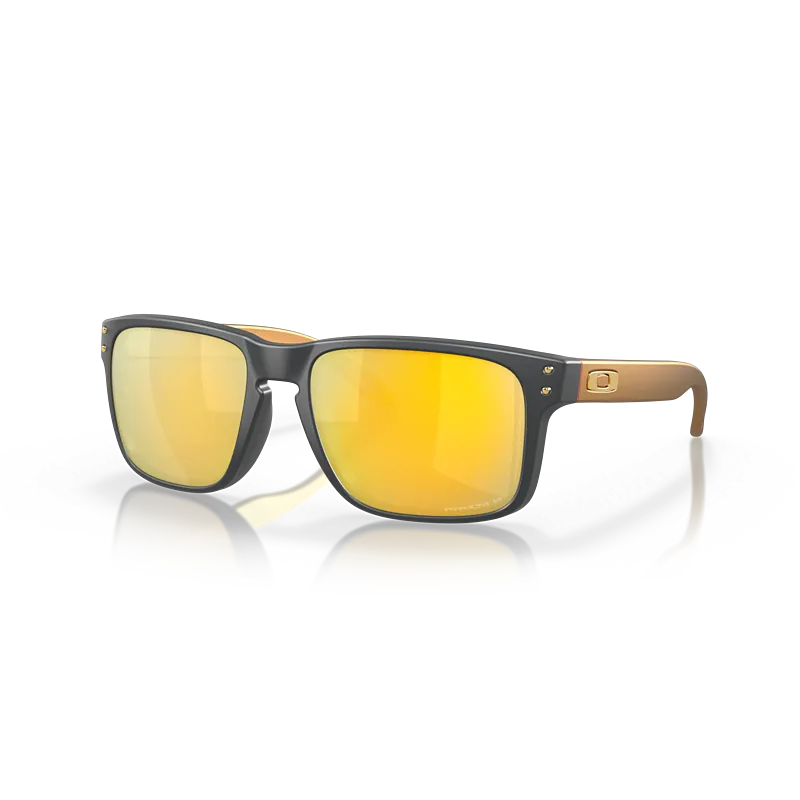 משקפי שמש אוקלי שחור – OAKLEY HOLBROOK MATTE CARBON PRIZM 24K POLAR