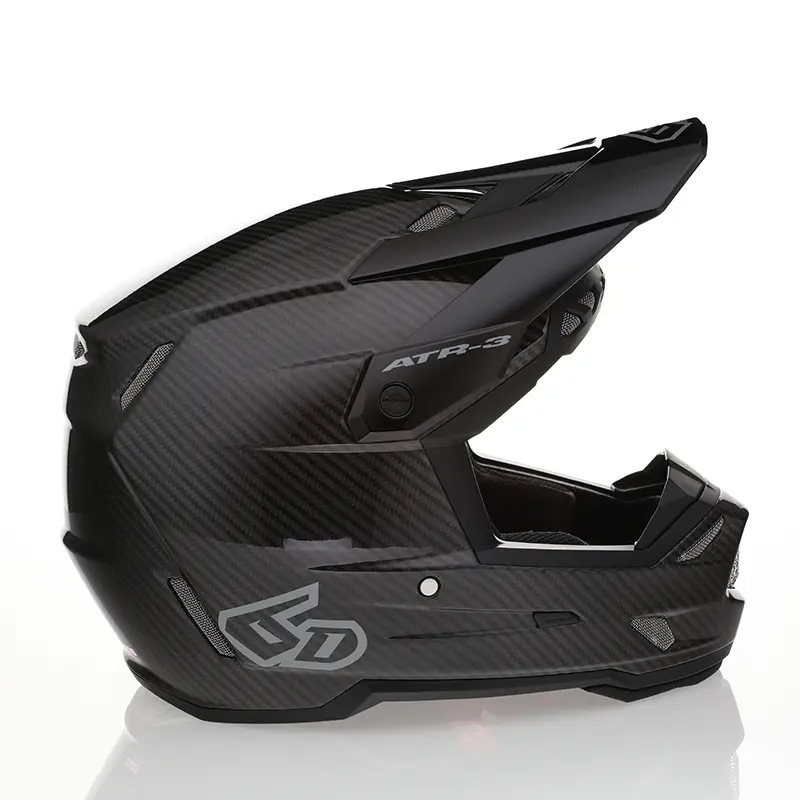 קסדת שטח 6D קרבון מבריק – 6D ATR-3 Solid Gloss Black