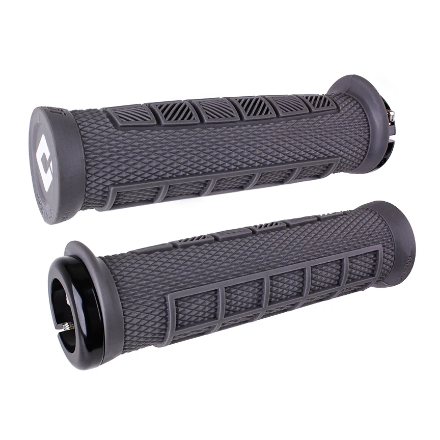 גריפים עם נעילה לאופניים אפור – ODI GRIPS MTB ELITE PRO