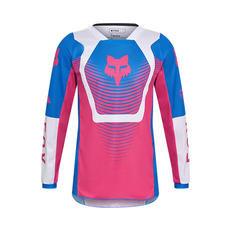 חולצת רכיבה נוער פוקס כחול ורוד – FOX YOUTH 180 Collect Jersey