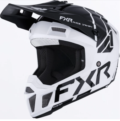 קסדת שטח לילדים אפ איקס אר קלאצ' שחור/לבן FXR CLUTCH MX 2026 22.06