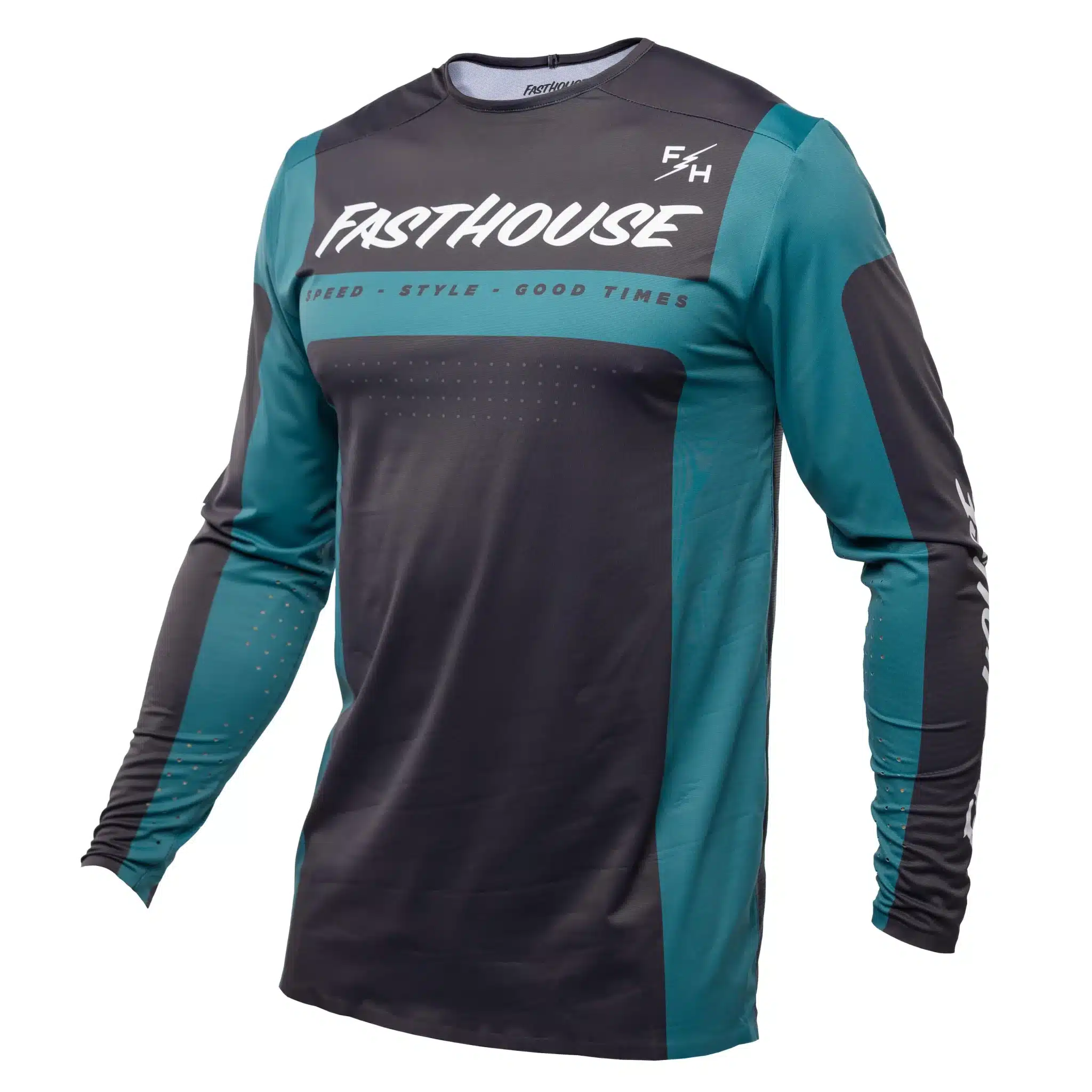 חולצת רכיבה פסטהאוס כחול/שחור – FASTHOUSE HELIX MONACO LS JERSEY