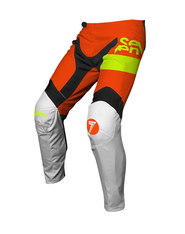 מכנס רכיבה סבן לבן/כתום SEVEN VOX FRACTURE PANT
