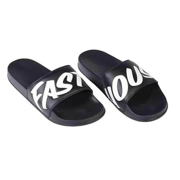 כפכפים פתוחים פסטהאוס שחור Fasthouse Logo Slide