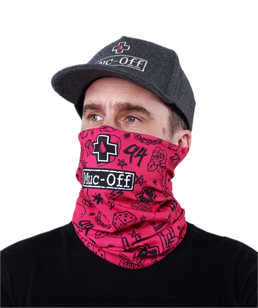 כיסוי פנים ורוד MUC-OFF LIGHTWEIGHT NECK GAITER