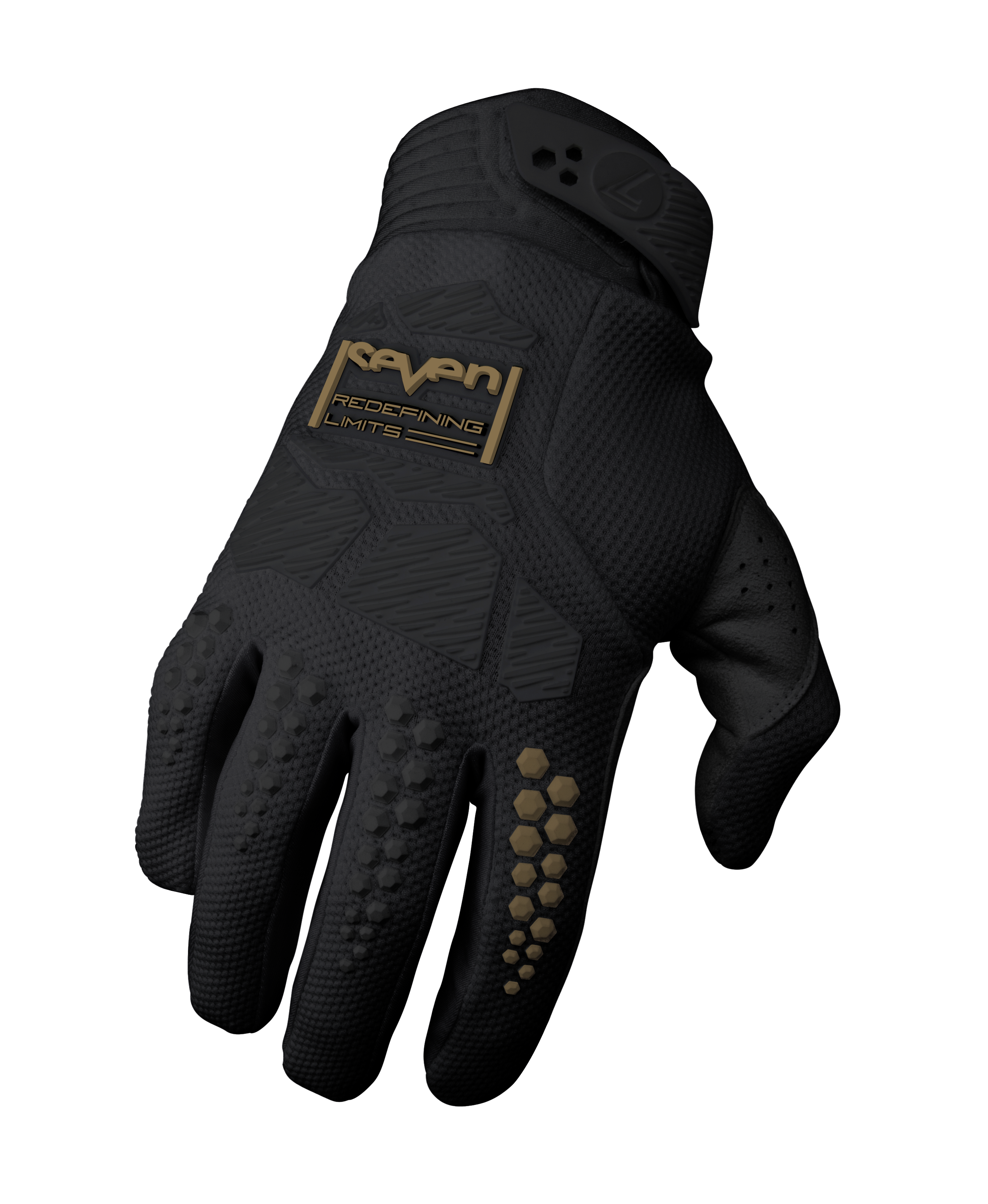 כפפות רכיבה סבן ריבל שחור SEVEN Rival Ascent Black/Gold V25