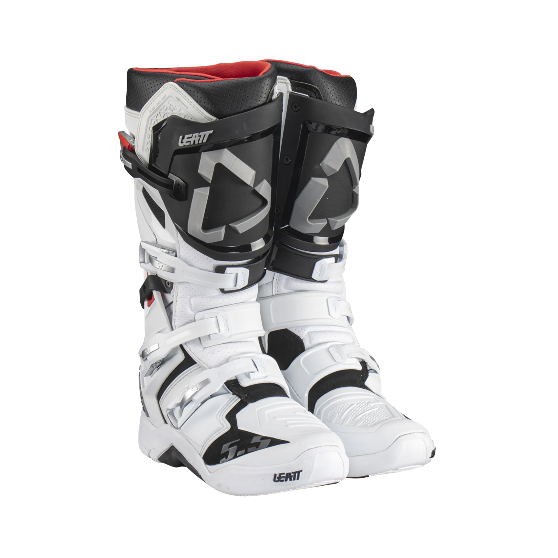 מגפי רכיבה ליט לבן – LEATT MOTO 5.5 FLEXLOCK BOOTS
