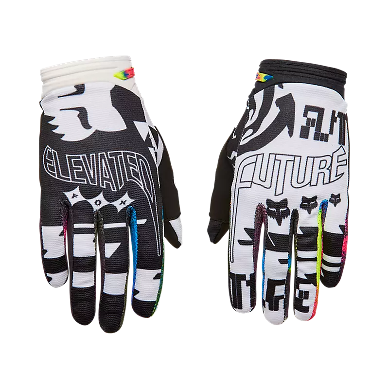 כפפות רכיבה פוקס לבן שחור – FOX 180 Image Cosmo Glove