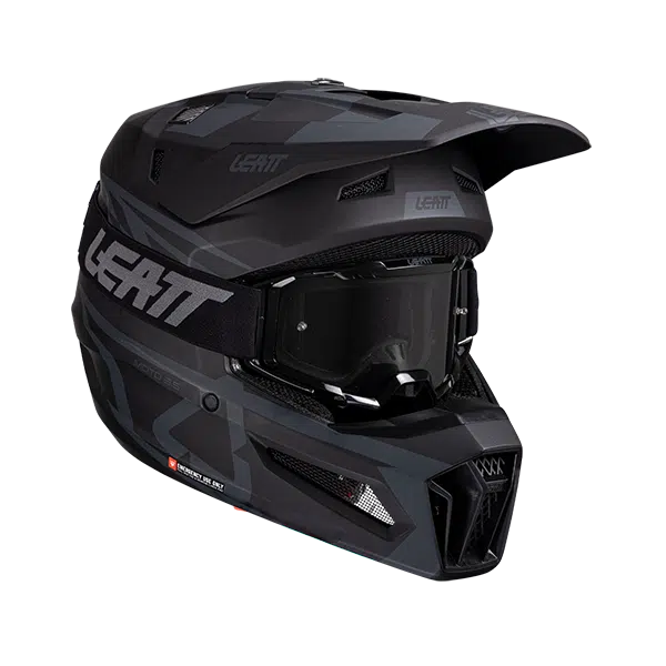 קיט קסדה ומשקף ליט שחור – LEATT MOTO 3.5 STEALTH V25