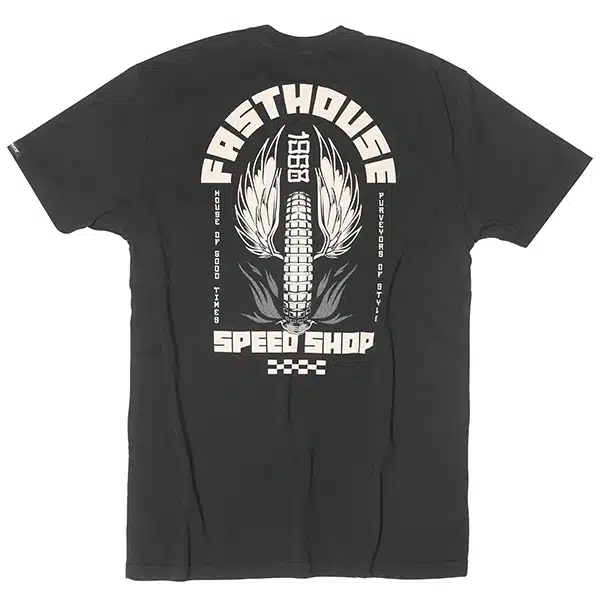 חולצה קצרה פסטהאוס שחור FASTHOUSE Iron Steed SS Tee Black