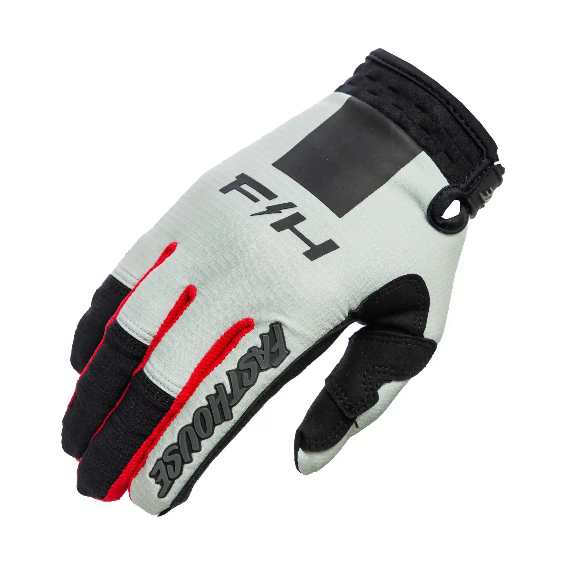 כפפות רכיבה פסטהאוס לבן/שחור – FASTHOUSE ELROD STORM GLOVE