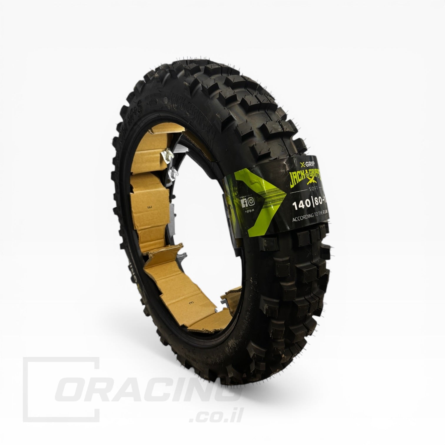 צמיג אחורי X-GRIP Jack The Gripper 140/80-18 למנוע
