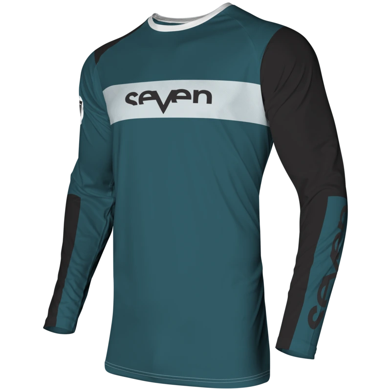 חולצת רכיבה סבן אפור כהה – SEVEN Vox Fracture Jersey