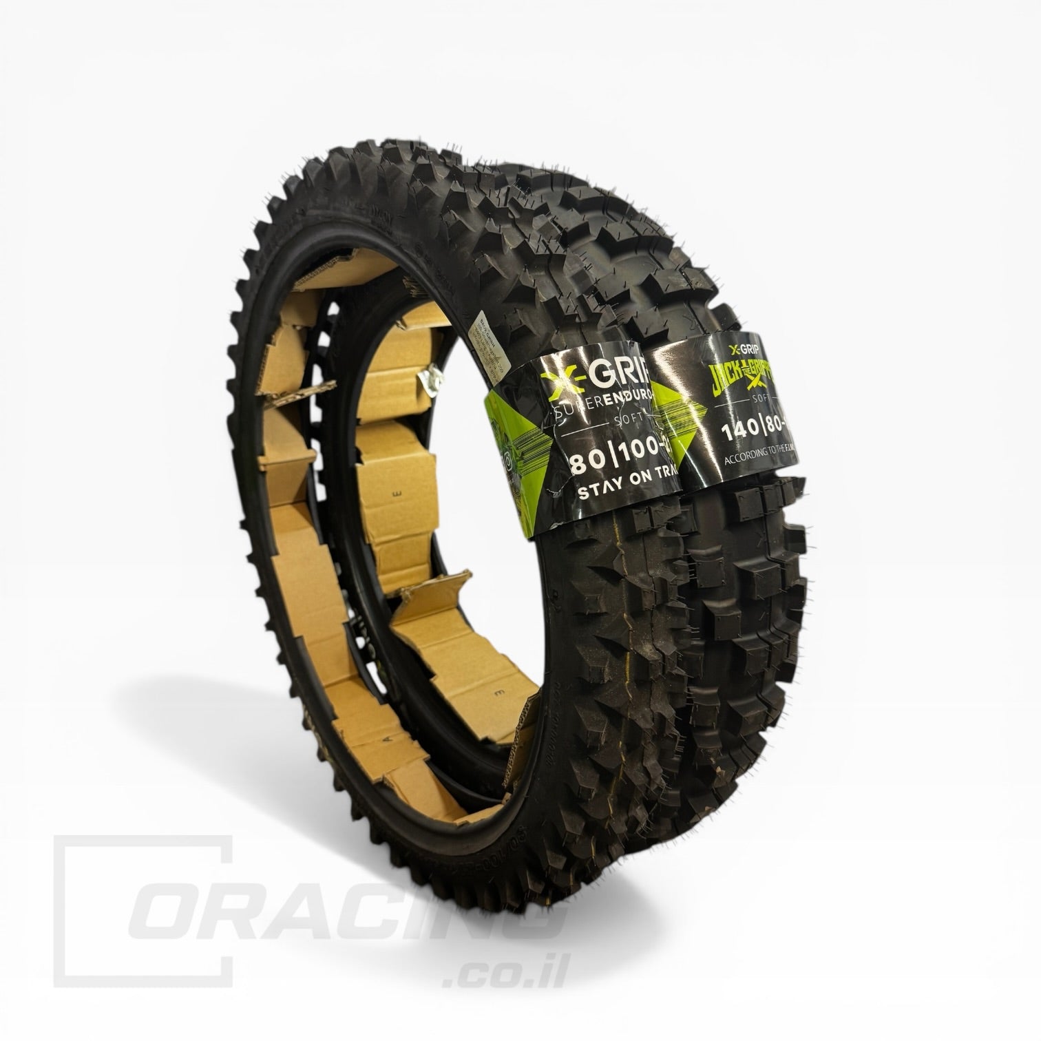 סט צמיגי אנדורו X-GRIP (מבצע זוגות קדמי + אחורי)