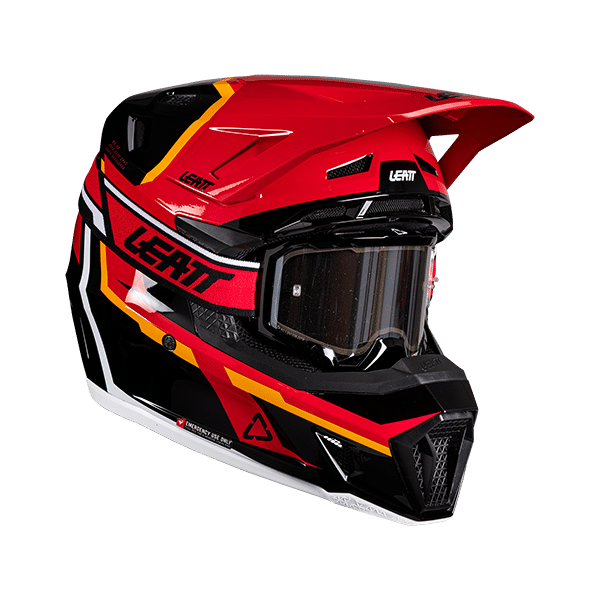 קיט קסדה ומשקף ליט אדום – LEATT MOTO 7.5 RED V26