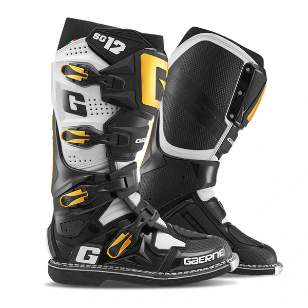 מגפי שטח שחור/לבן/זהב -GAERNE NEW SG12 LUXE