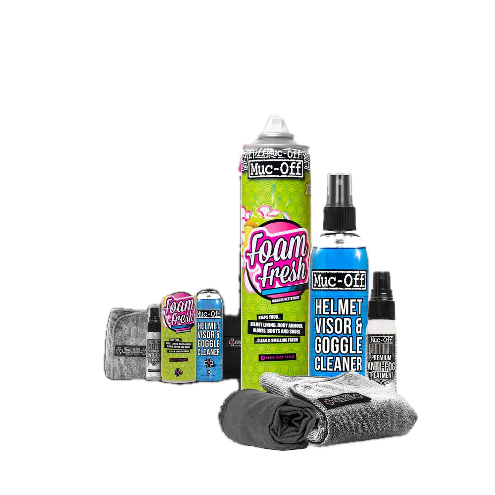 ערכת ניקוי חיצוני ופנימי לקסדה ומשקף – MUC-OFF HELMET CARE