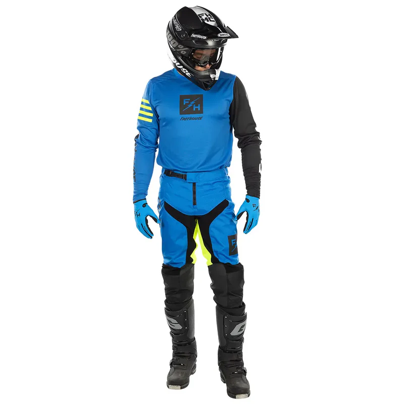 חליפת רכיבה פסטהאוס כחול צהוב – Fasthouse Carbon Echo Gear Set Blue/Yellow