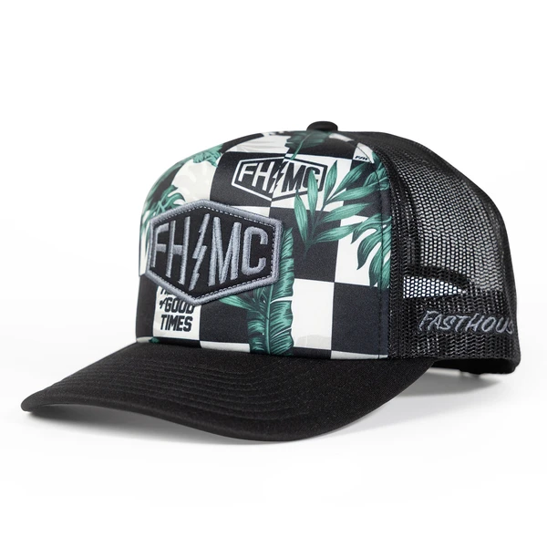 כובע פסטהאוס שחור לבן – Fasthouse Poolside Hat Black White