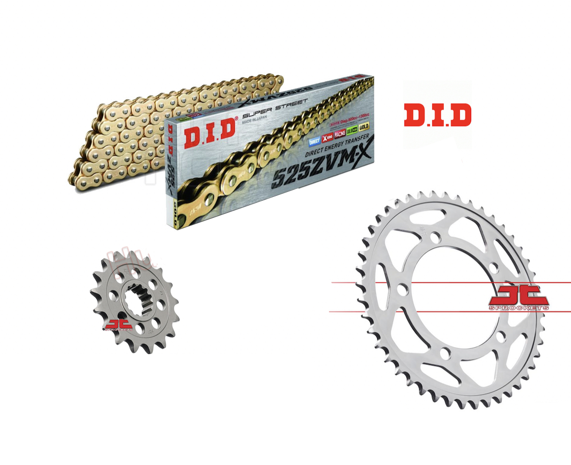 סט גלגלי שיניים JT ושרשרת ZVMX להונדה CBR600RR