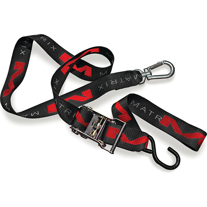רצועות קשירה ראצ'ט מטריקס שחור – Matrix M1 2" Ratcheting Tie-Downs Set Black